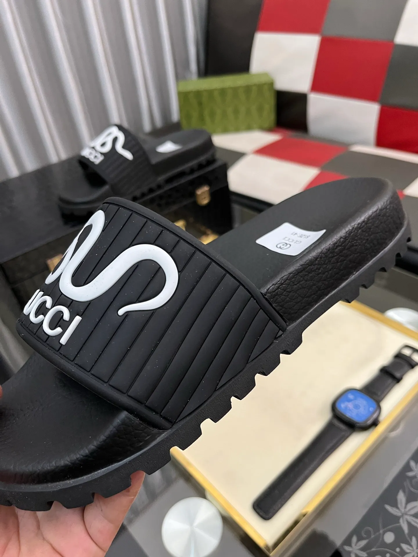 Men's men's shoes💰260⌚️⌚️ＧＵＣＣＩ.Gucci.Official website 1:1 popular slippers hot sale! Original original material 🩴 SIZE: 38-46 (45.46 non-refundable)